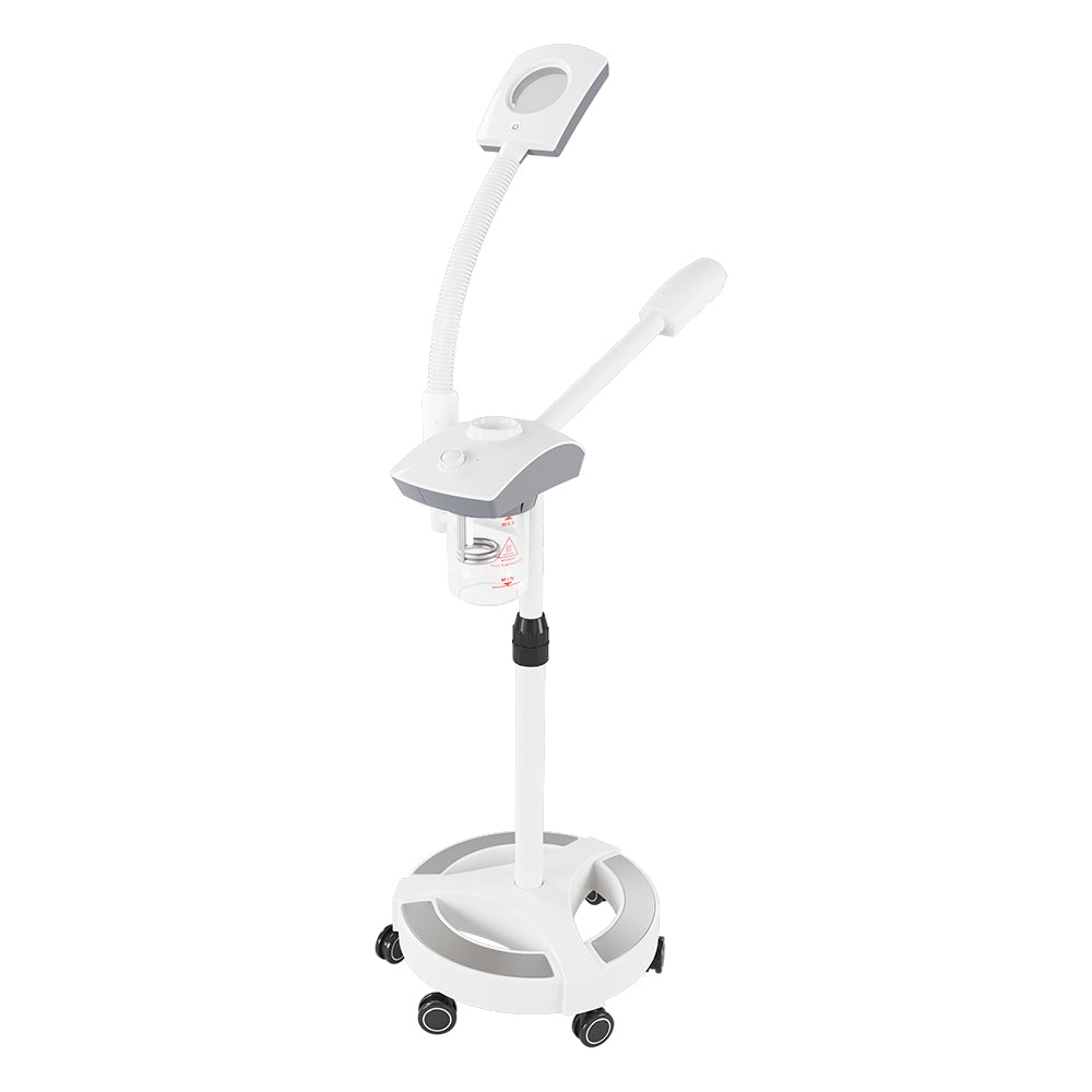 NanoMist Professional Facial Steamer with LED Magnifying Lamp & Aromatherapy 