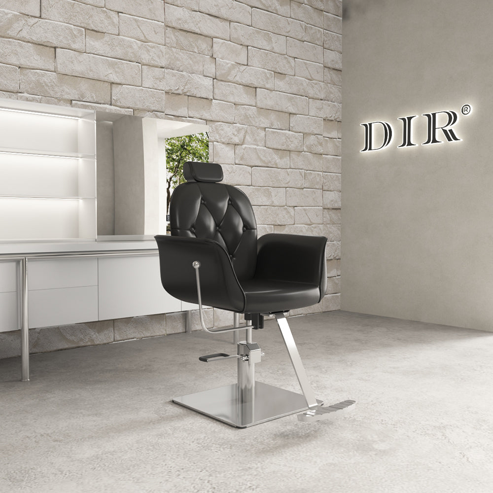 Noir Reclining Hydraulic Salon Chair