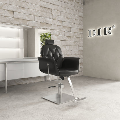 Noir Reclining Hydraulic Salon Chair