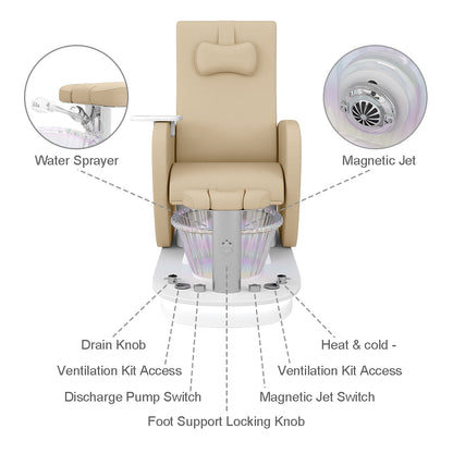 Relaxion II beige Pedicure Spa Chair