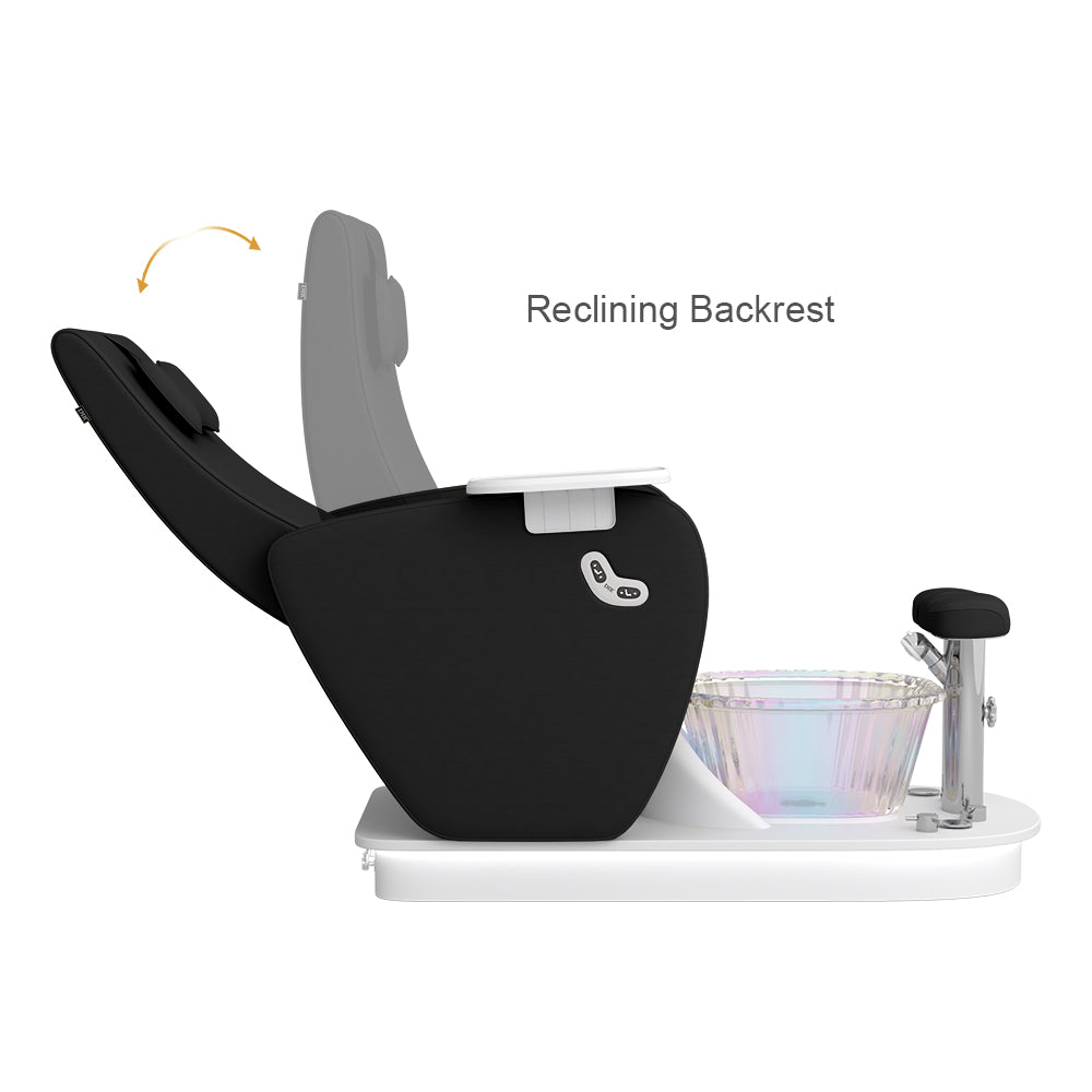 Relaxion II Black Pedicure Chair