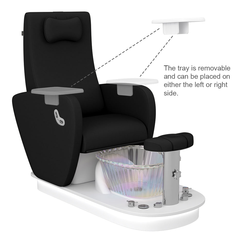 Relaxion II Black Pedicure Chair