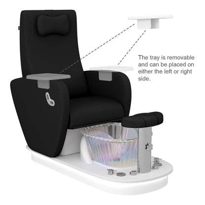 Relaxion II Black Pedicure Chair