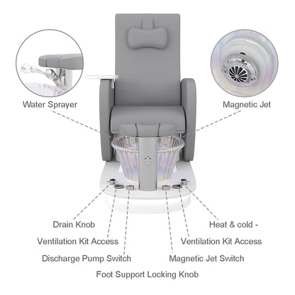 Relaxion II gray Pedicure Chairs for sale