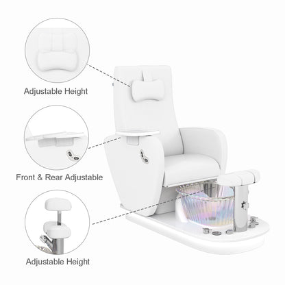 Relaxion II white salon Pedicure Chair