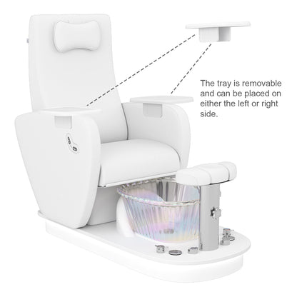 Relaxion II white salon Pedicure Chair