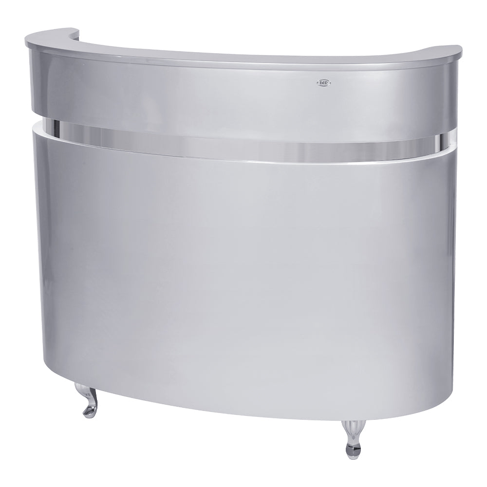Point Reception Led LED Lighted Round Reception Desk, Curved Reception Desk