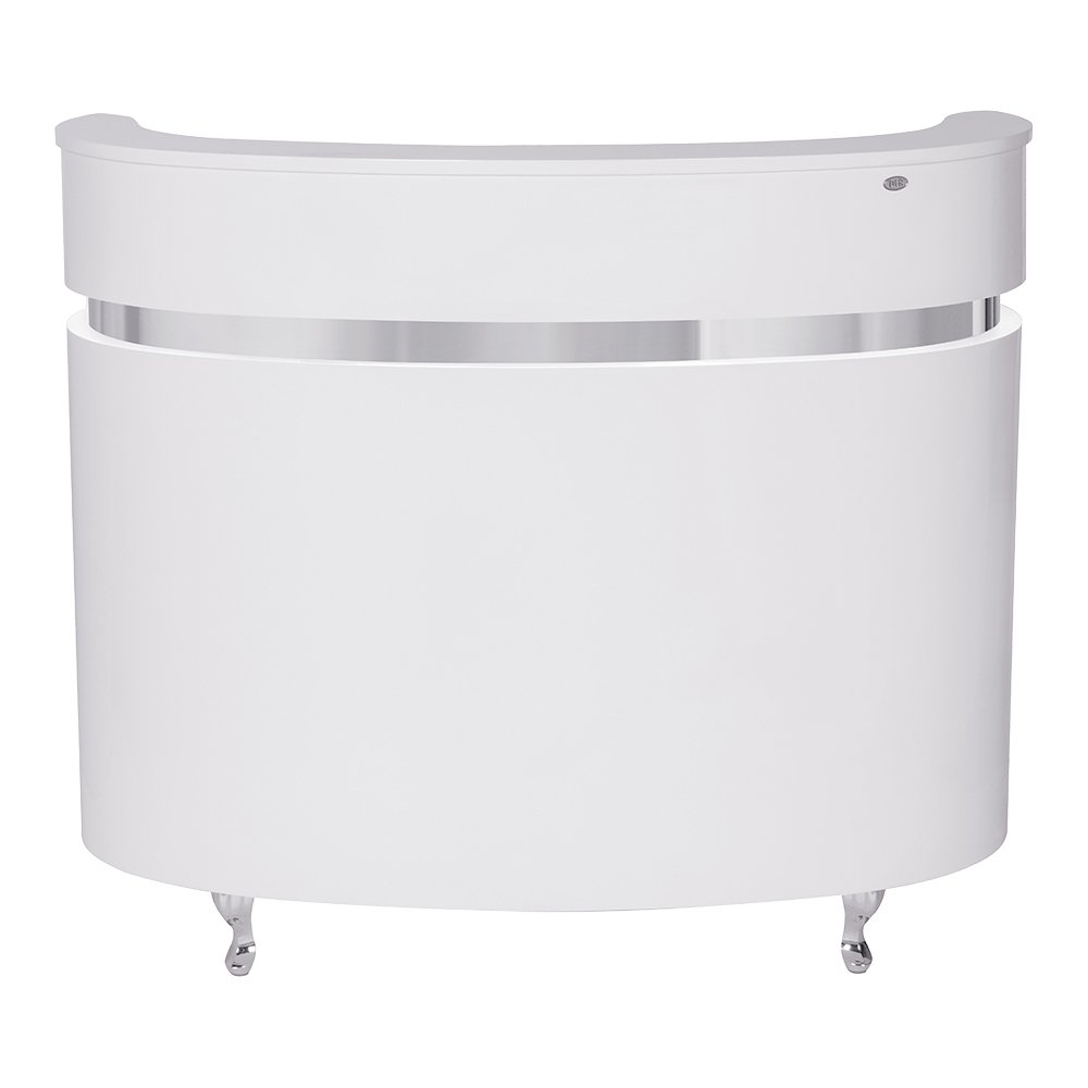 Point Reception Led LED Lighted Round Reception Desk, Curved Reception Desk