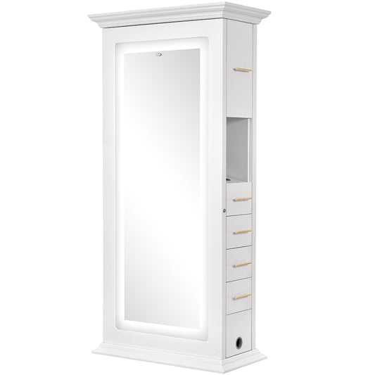 Adonis Double LED Lighted Salon Station