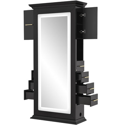 Adonis Gold Salon Mirror with Cabinet