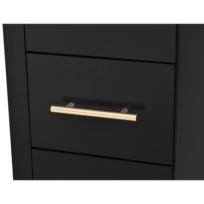 Adonis Gold Salon Mirror with Cabinet