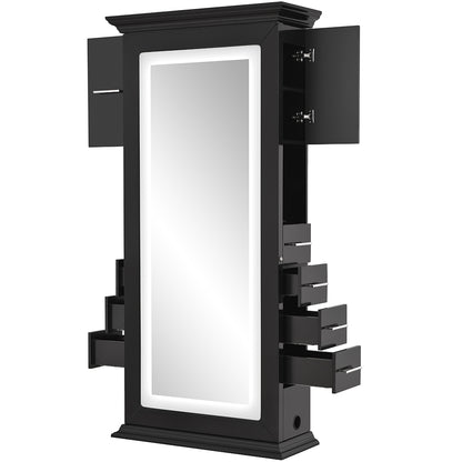 Adonis Salon Mirror with Cabinet