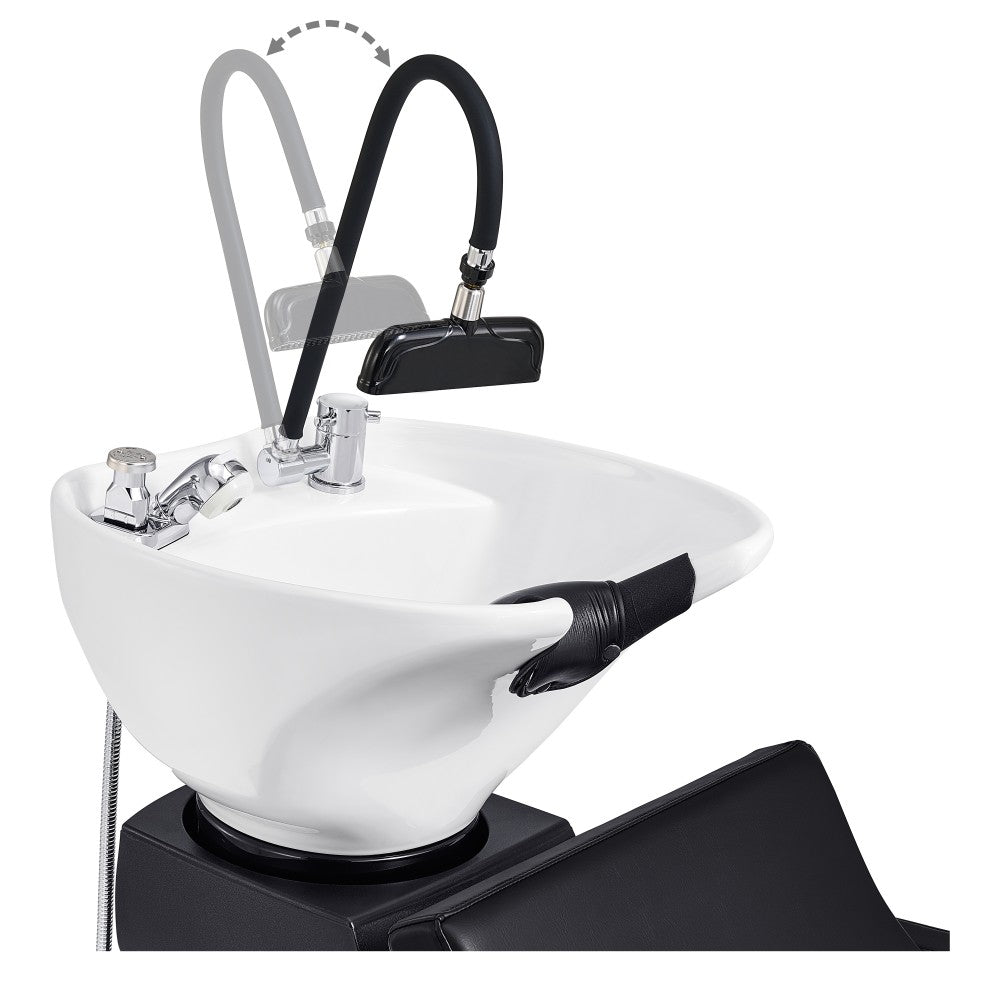 AuraMist Rainfall Shower Head for Scalp Care & Shampoo Bowl Therapy