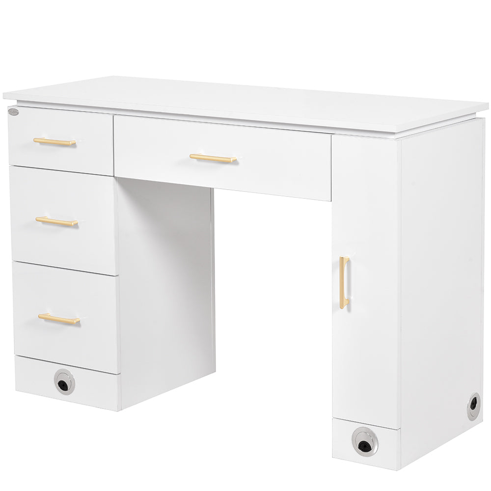 Avalon Gold Nail Table Station 