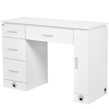 Avalon Gold Nail Table Station 