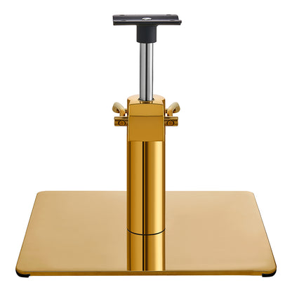 Salon Chair Hydraulic Pump and Square Base Set - Gold