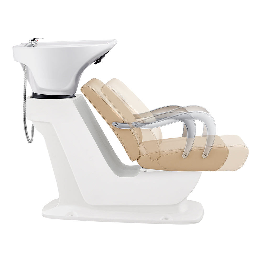 beckman beige salon shampoo chair