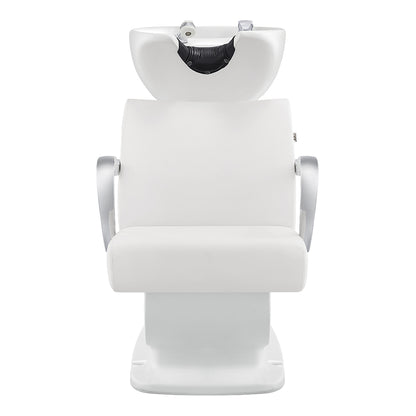 white salon shampoo chair