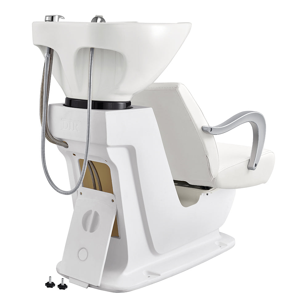 white salon shampoo chair