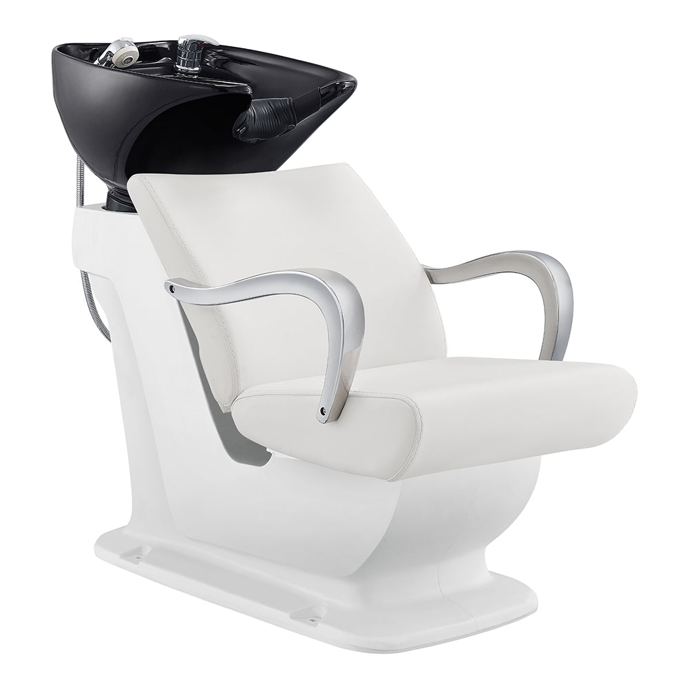 white salon shampoo chair