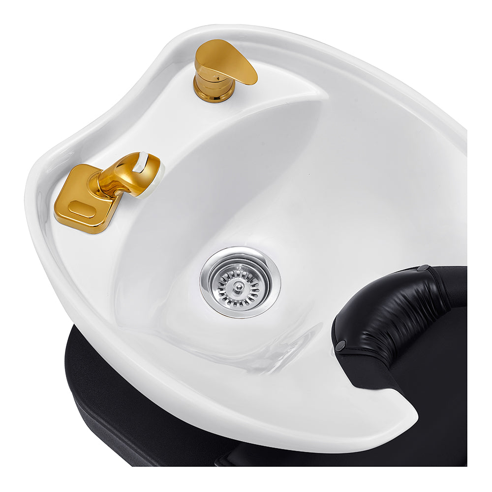 Bella V Gold Reclining Salon Massage Chairs and Backwash Units