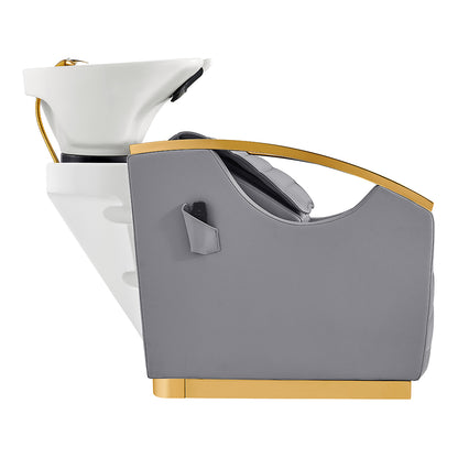 Bella V Gold Reclining Salon Massage Chairs and Backwash Units