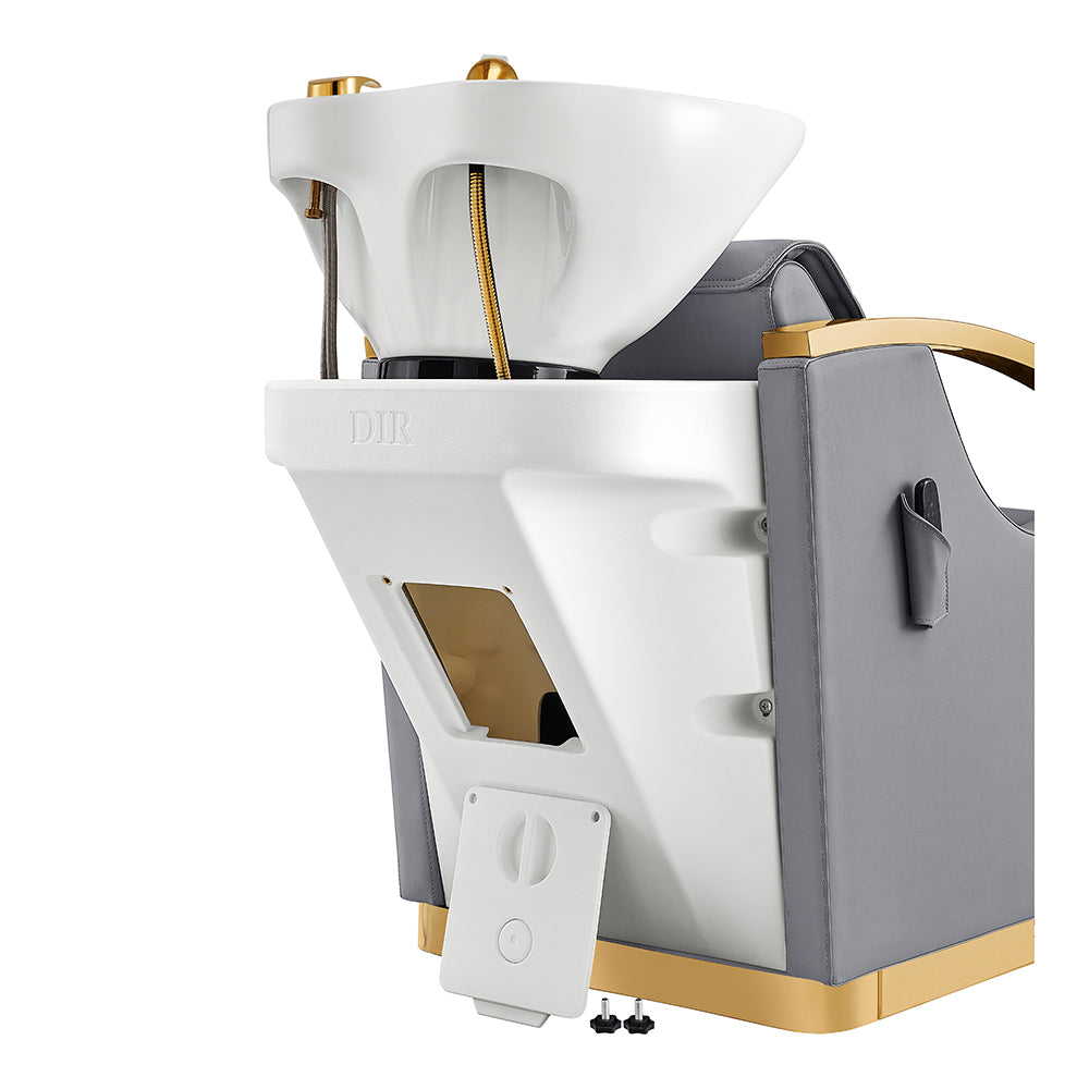 Bella V Gold Reclining Salon Massage Chairs and Backwash Units