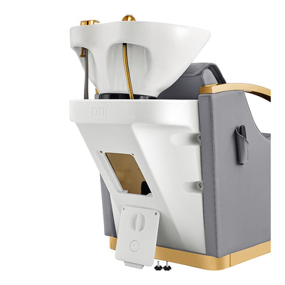 Bella V Gold Reclining Salon Massage Chairs and Backwash Units