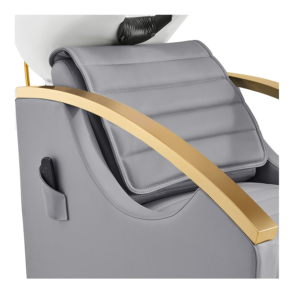 Bella V Gold Reclining Salon Massage Chairs and Backwash Units