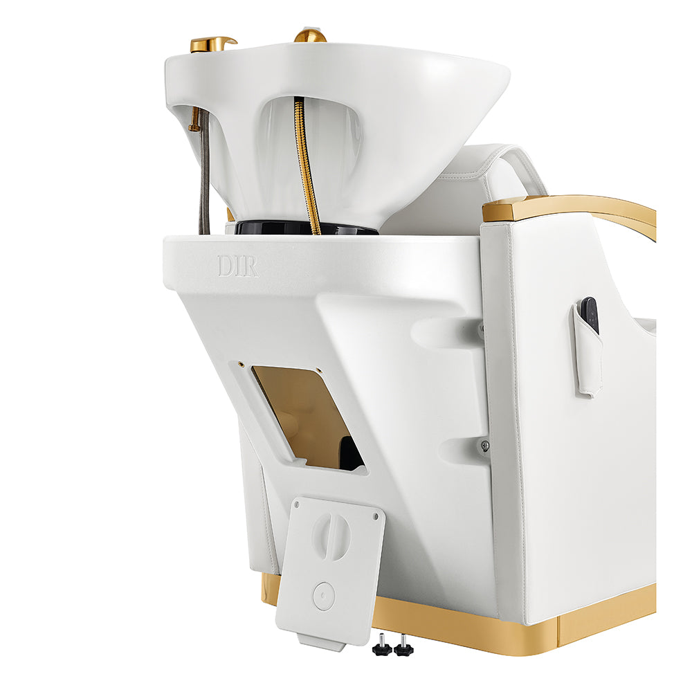 Bella V Gold Reclining Salon Massage Chairs and Backwash Units