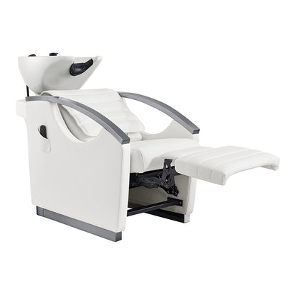 Bella V Titanium Electric Massage Reclining Backwash Shampoo Chair