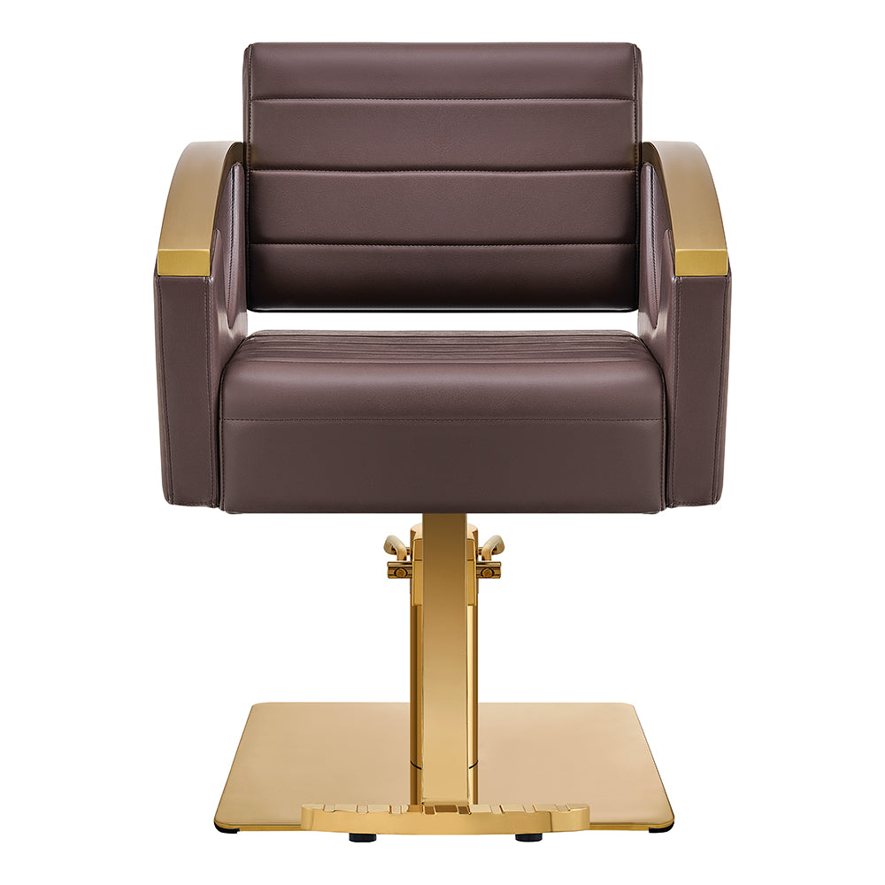 Bello Gold Brown Salon Hydraulic Chair