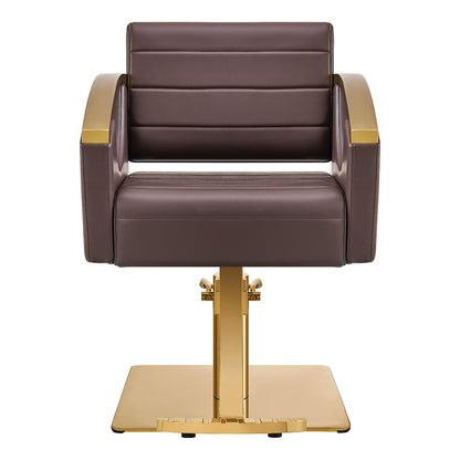 Bello Gold Brown Salon Hydraulic Chair
