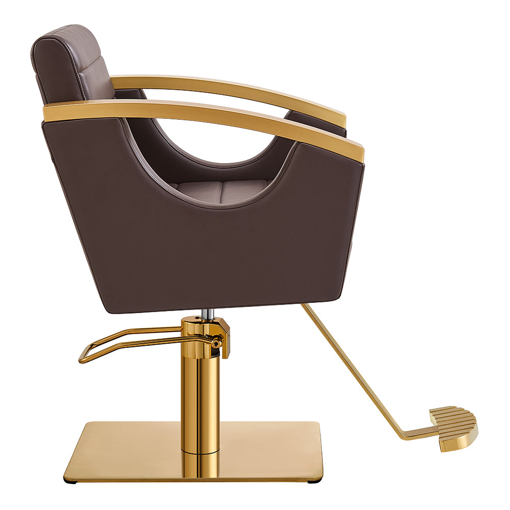 Bello Gold Brown Salon Hydraulic Chair