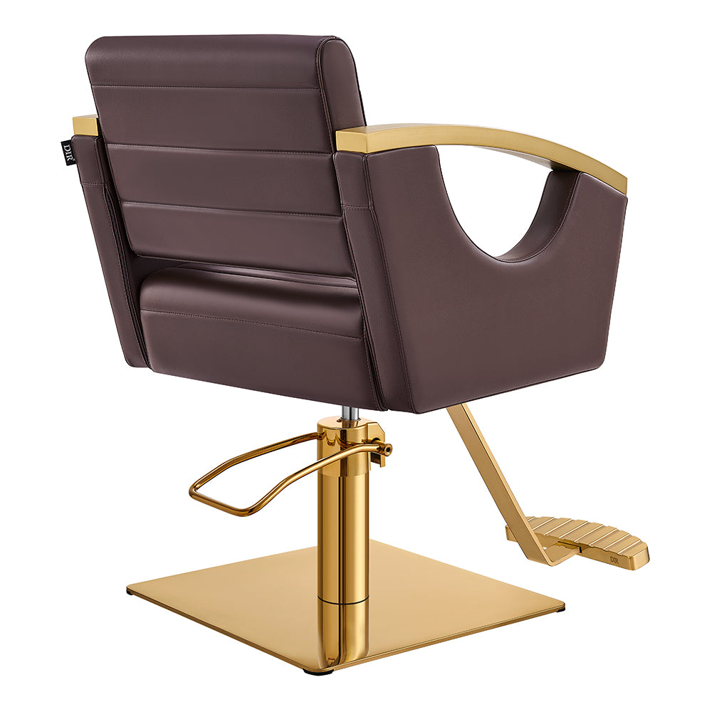 Bello Gold Brown Salon Hydraulic Chair