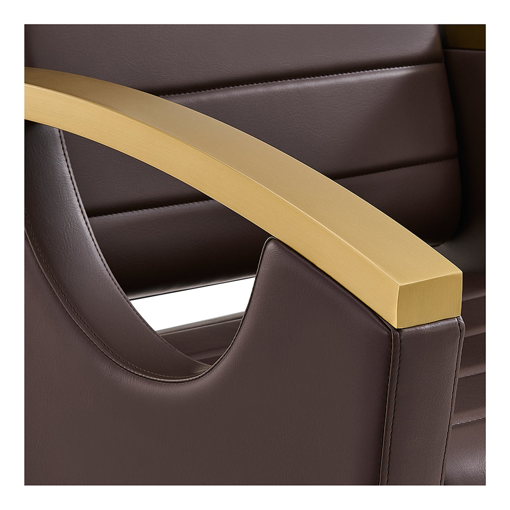 Bello Gold Brown Salon Hydraulic Chair