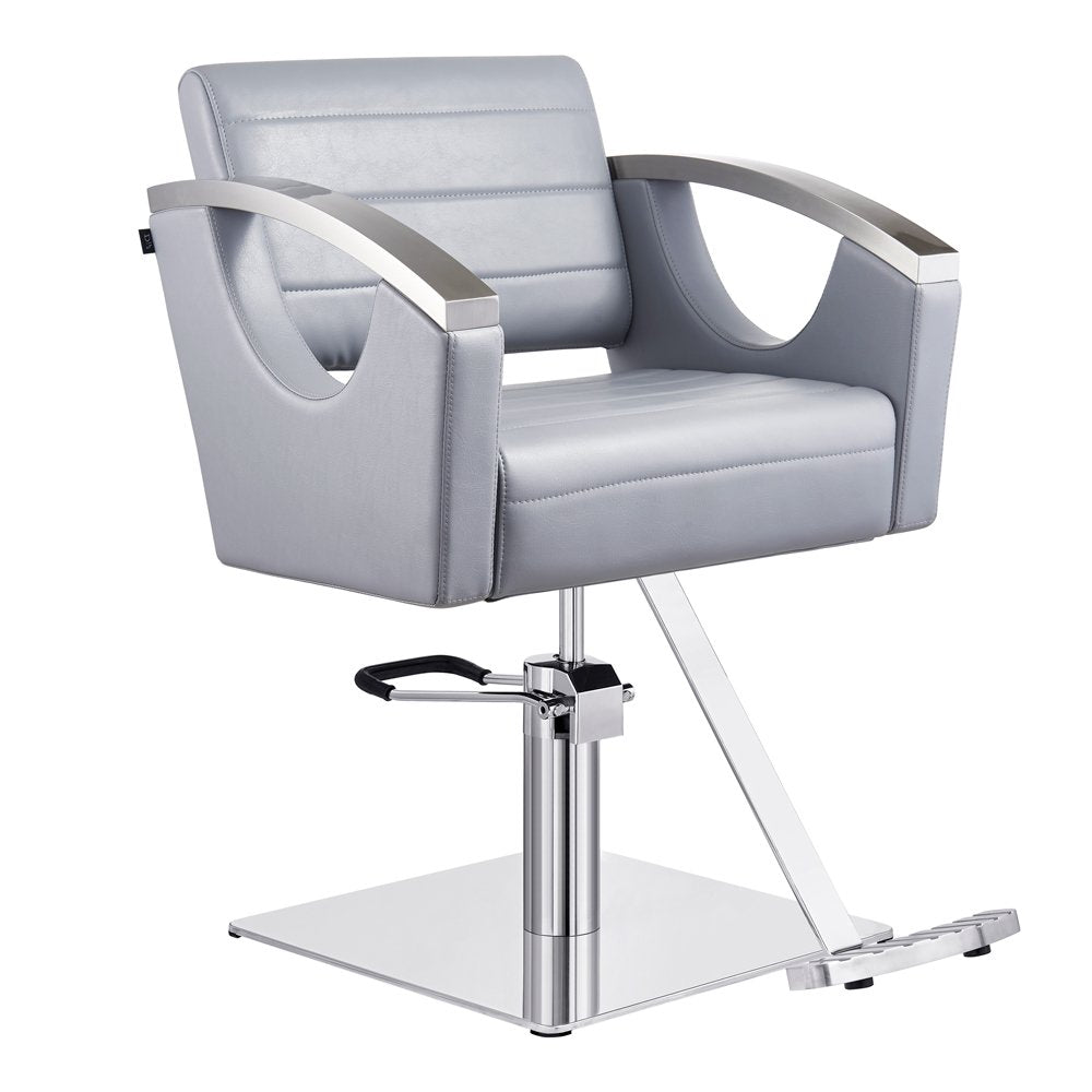 bello gray comfortable salon chair