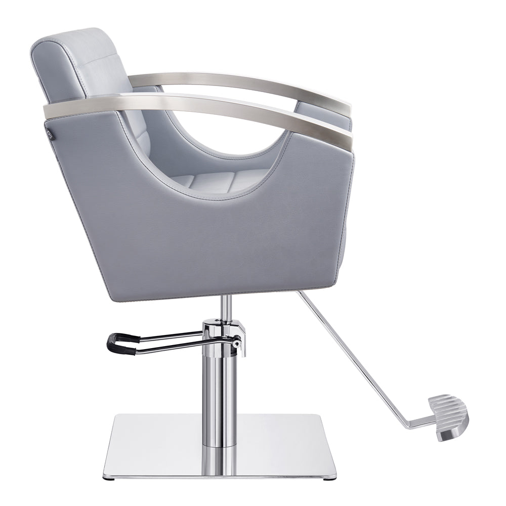 bello gray comfortable salon chair