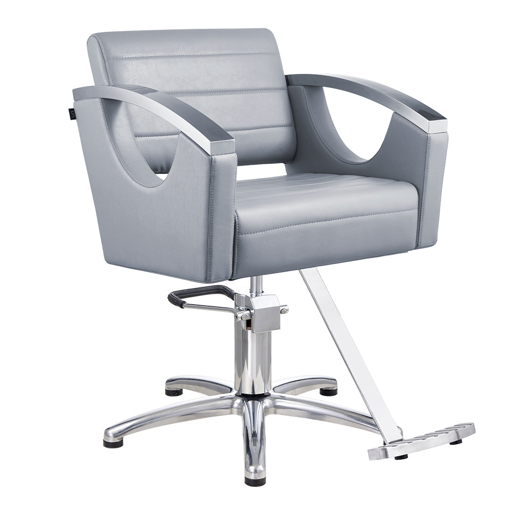 bello gray comfortable salon chair