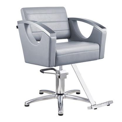 bello gray comfortable salon chair