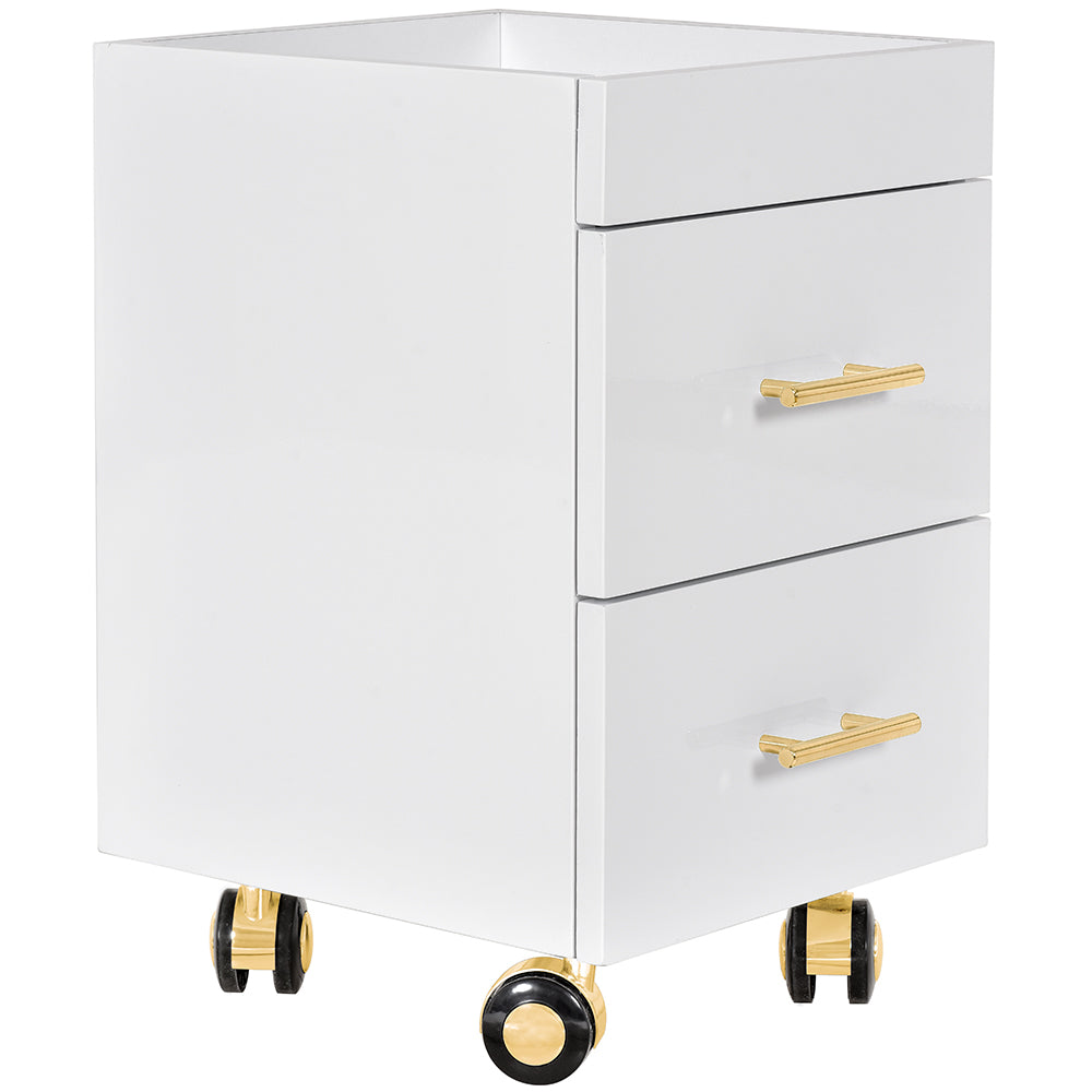 Cannes Gold Manicure Pedicure Trolley Cart