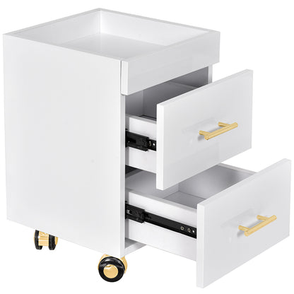 Cannes Gold Manicure Pedicure Trolley Cart