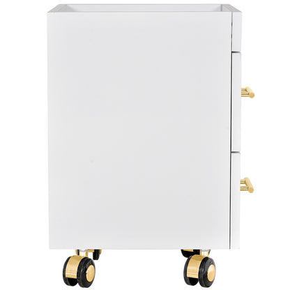 Cannes Gold Manicure Pedicure Trolley Cart