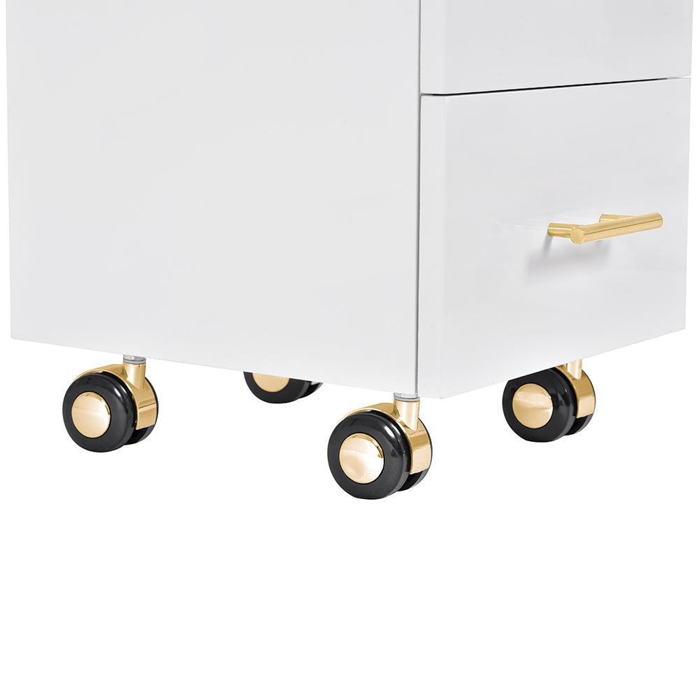 Cannes Gold Manicure Pedicure Trolley Cart
