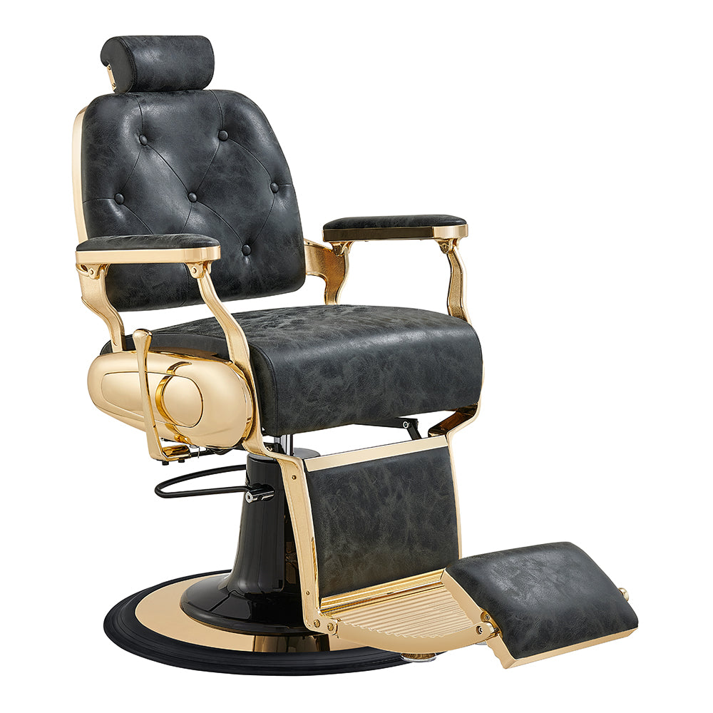 Cavalier antique barber chair in gold