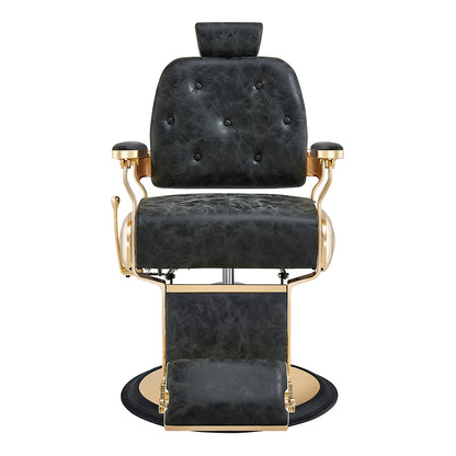 Cavalier antique barber chair in gold