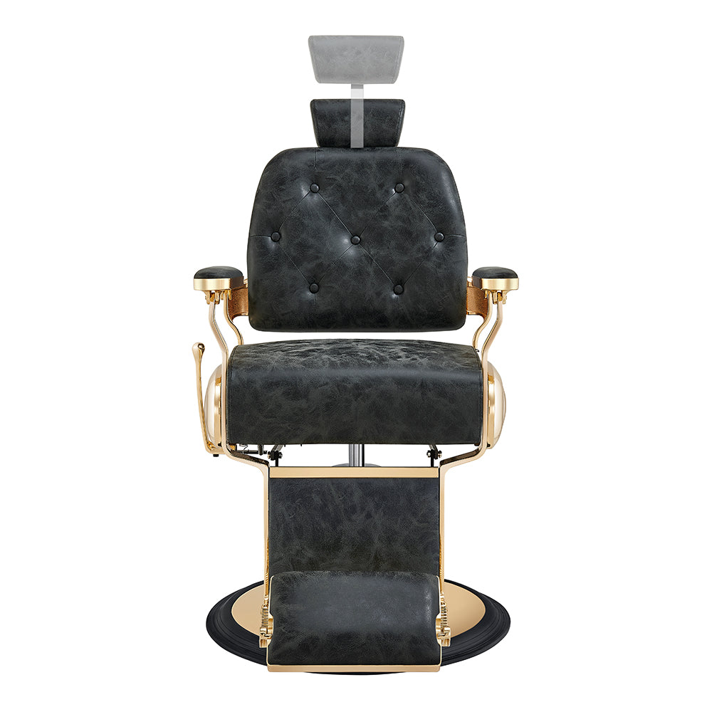 Cavalier antique barber chair in gold