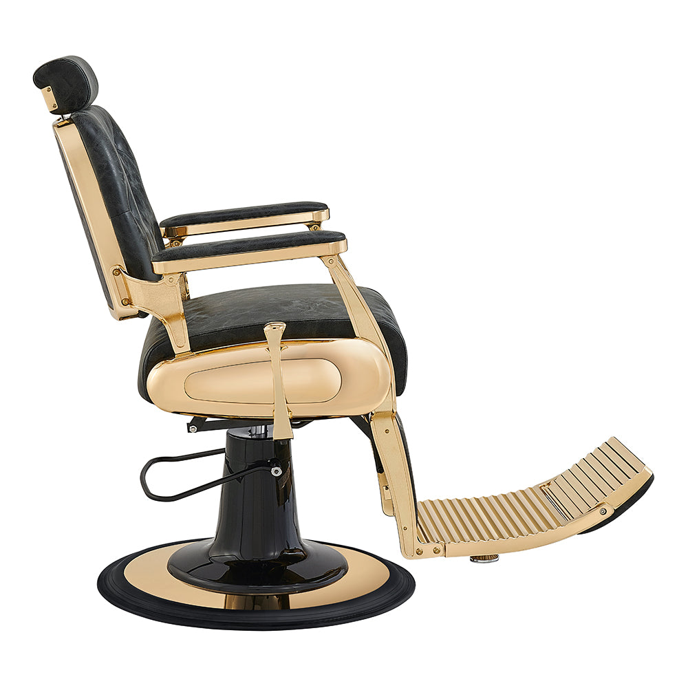Cavalier antique barber chair in gold
