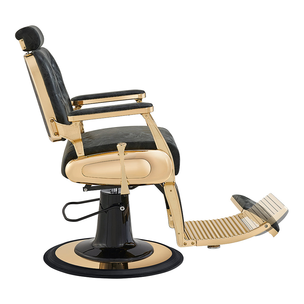Cavalier antique barber chair in gold