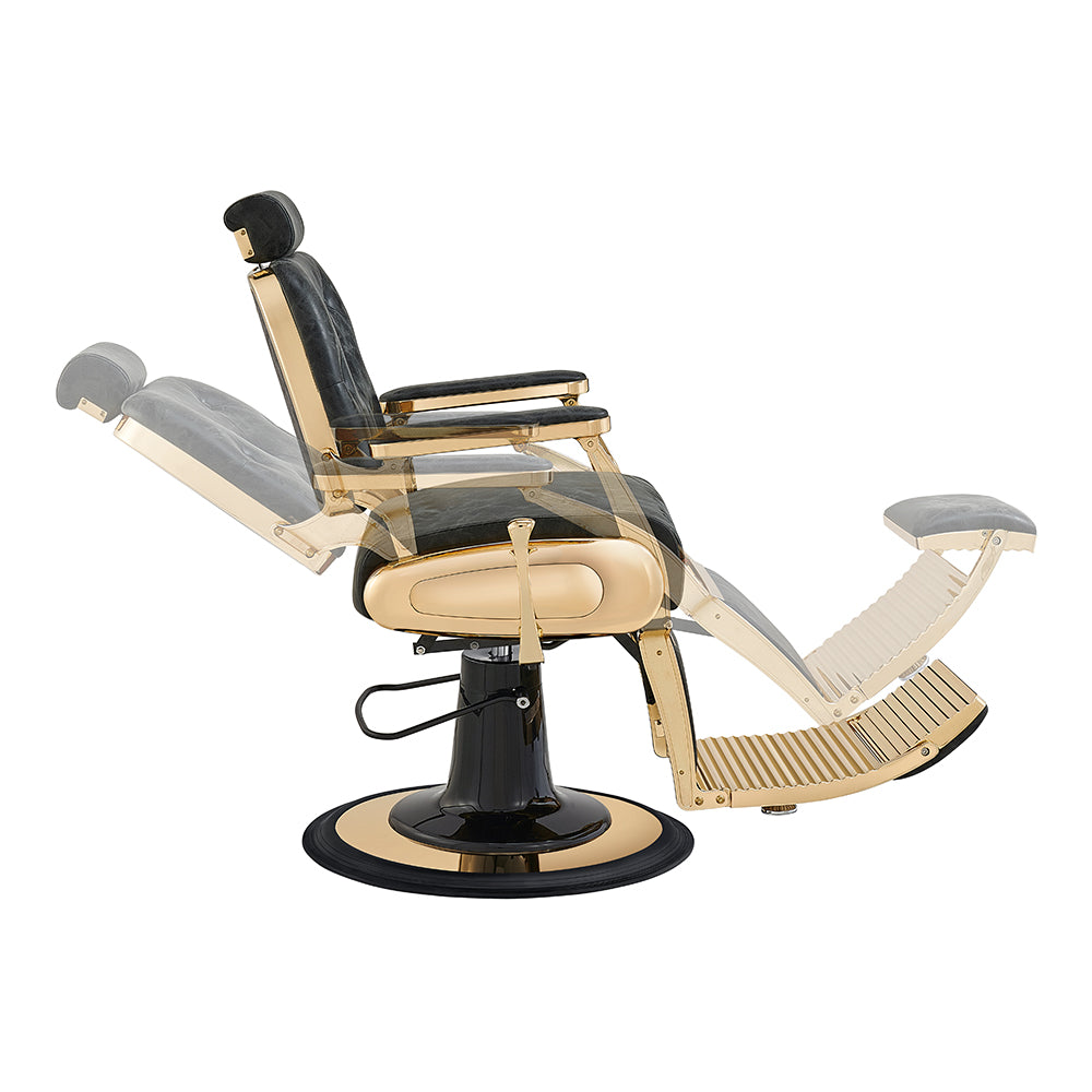 Cavalier antique barber chair in gold